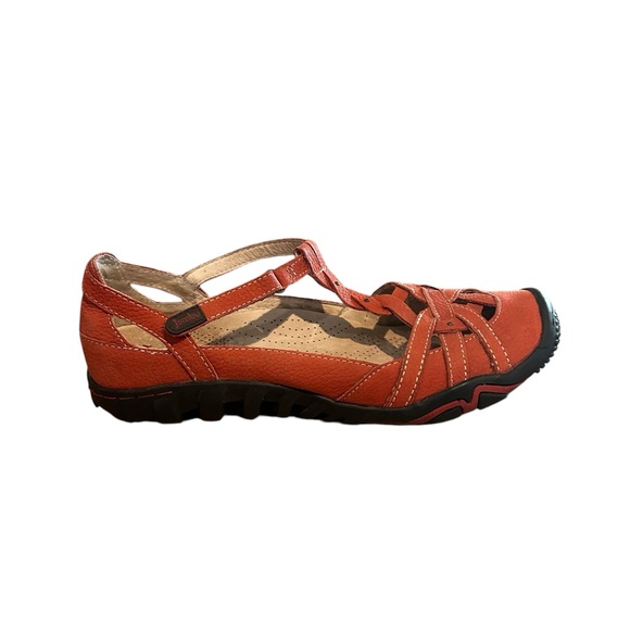 JBU Women’s Memory Foam Red Xterra Mary Jane Sandals Casual Shoes Size 8 - Picture 9 of 13